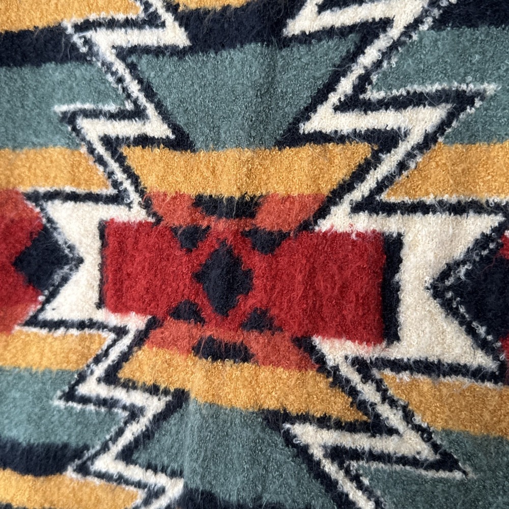 Panhandle Sweater Womens S Black R Beige Blue Aztec Western Pullover Cowboy Knit - Picture 3 of 10